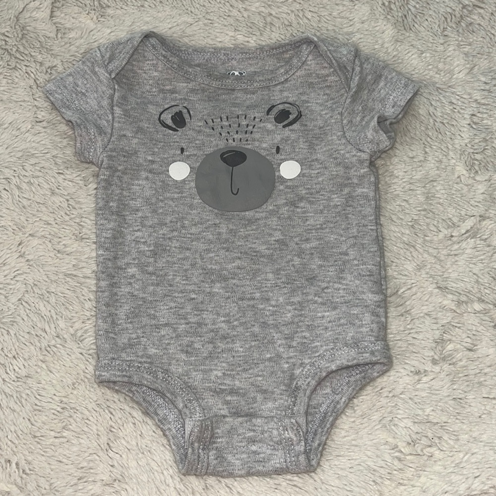 (3 for $10) rococo 3 month bear bodysuit